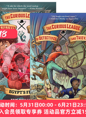 英文原版 The Curious League of Detectives and Thieves 好奇侦探与盗贼联盟系列2册 儿童冒险小说 Tom Phillips 英文版 进口书