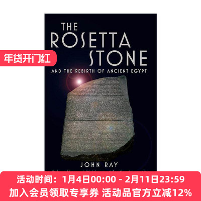 英文原版 The Rosetta Stone 罗塞塔石碑 与古埃及文明的再现 John Ray 英文版 进口英语原版书籍