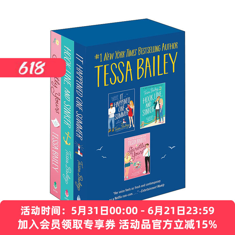 英文原版 Tessa Bailey Boxed Set 泰莎贝利浪漫爱情小说3册盒装 含爱在夏天1 爱在夏天2 秘密的你 英文版 进口英语原版书籍