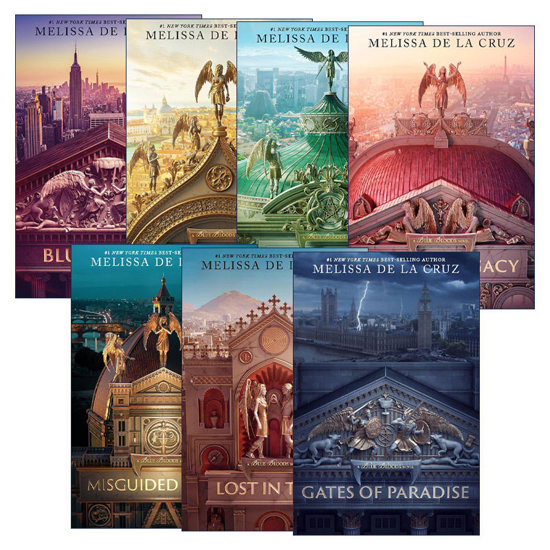 英文原版 Blue Bloods 蓝血系列1-7册 吸血鬼浪漫小说 Melissa de la Cruz 英文版 进口英语原版书籍