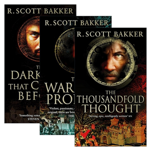 英文原版 The Prince of Nothing 乌有王子三部曲3册 R.Scott Bakker R.斯科特巴克 前度的黑暗+战士先知+千重思想 英文版 进口书