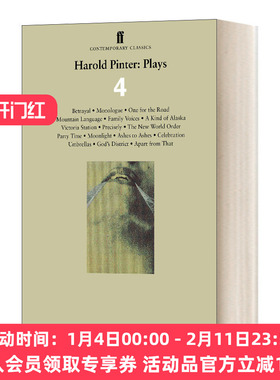 英文原版 Harold Pinter Plays 4 哈罗德·品特戏剧集4 危险女人心 山地语言 家庭之声 英文版 进口英语原版书籍