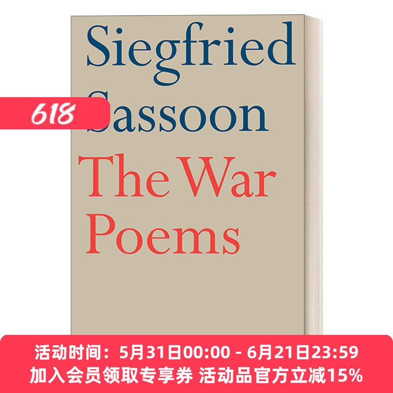 英文原版 The War Poems 西格夫里·萨松 战争诗歌集 英文版 进口英语原版书籍