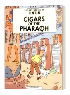 华研原版 英文原版 Cigars of the Pharoah 丁丁历险记 法老的雪茄 英文版 进口英语原版书籍