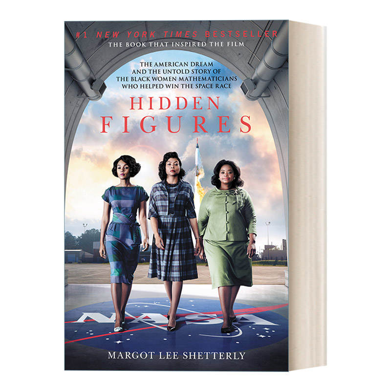 英文原版 Hidden Figures隐藏人物美国梦和帮助赢得太空竞赛的黑人女数学家的故事电影封面版英文版进口英语原版书籍