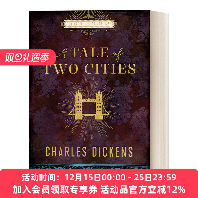 双城记 英文原版 A Tale of Two Cities 狄更斯 查特威尔经典系列 精装 英文版 进口英语原版书籍