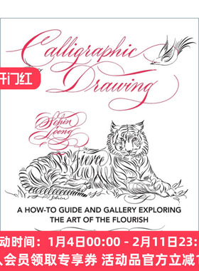 书法绘画 英文原版 Calligraphic Drawing 英文版 进口英语原版书籍