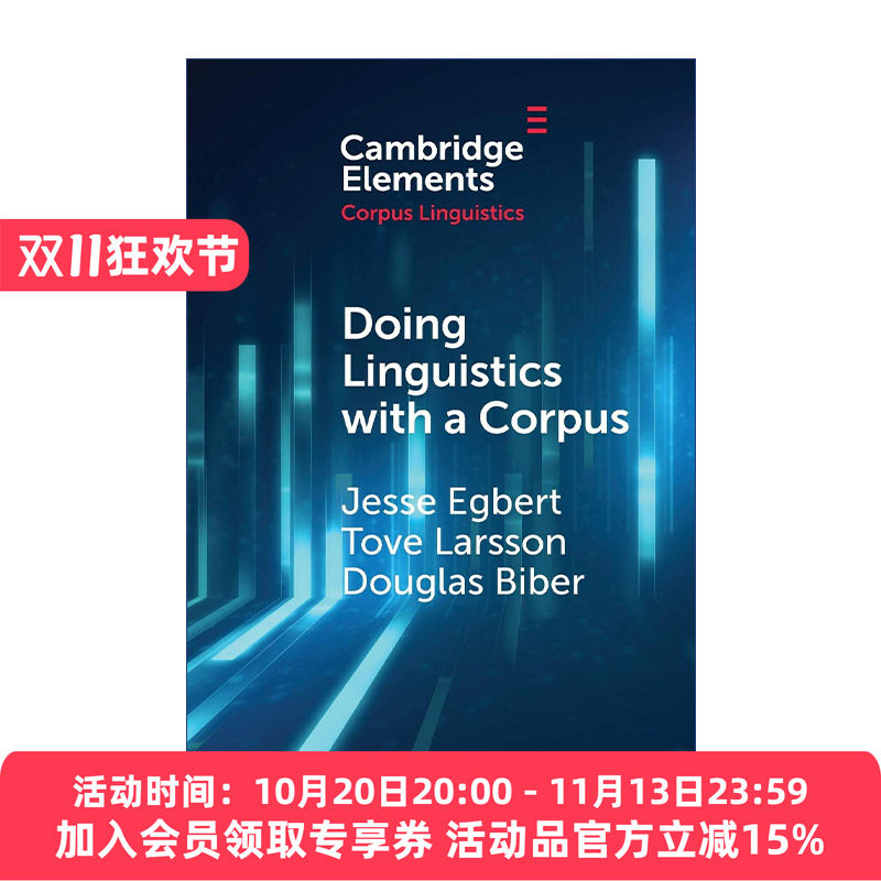 用语料库进行语言学研究 英文原版 Doing Linguistics with a Corpus 语料库方法指导 剑桥语料库语言学系列 英文版 进口英语原版