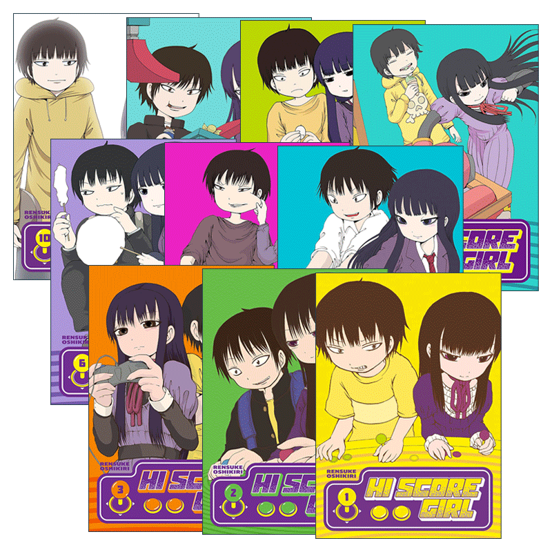 现货 英文原版 Hi Score Girl 高分少女系列10册 日本同名动漫漫画 Rensuke Oshikiri押切莲介 英文版 进口英语原版书籍