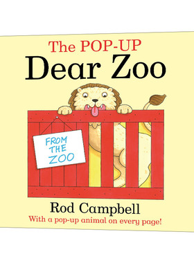 英文原版 The Pop-Up Dear Zoo 亲爱的动物园 翻翻立体书 英文版 进口英语原版书籍