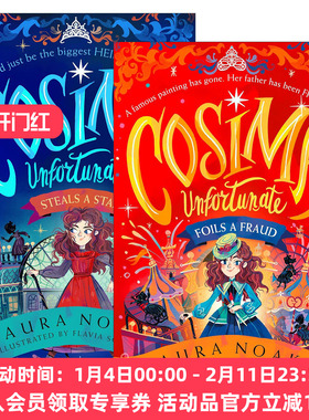 英文原版 Cosima Unfortunate 不幸少女柯西玛系列2册 儿童插画冒险故事书 偷星星 挫败骗局 英文版 进口英语原版书籍