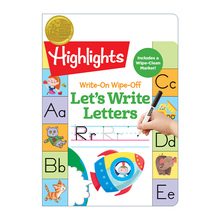 英文原版 Write-On Wipe-Off Let's Write Letters 可写可擦 字母书写 亮点幼儿儿童启蒙认知绘本 游戏活动书 英文版 进口书籍