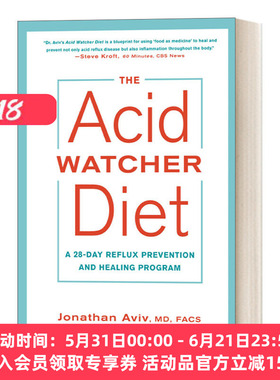 英文原版 The Acid Watcher Diet胃酸观察饮食 为期28天的回流预防和治疗方案 Jonathan Md Facs Aviv 英文版 进口英语原版书籍