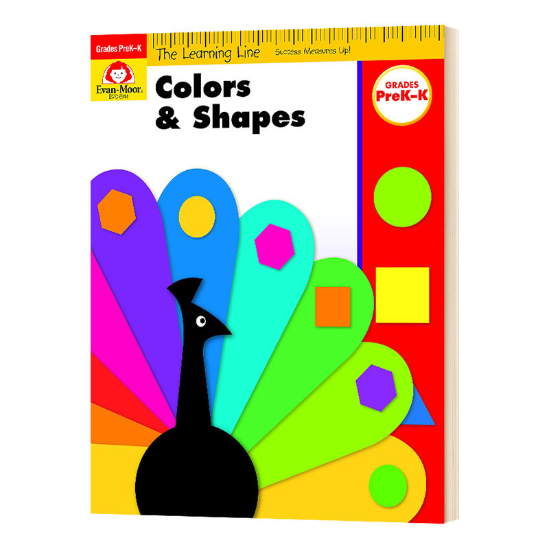 学习起跑线 颜色和形状 幼儿园小中大班 英文原版 evan moor the