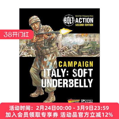 英文原版 Bolt Action Campaign Italy Soft Underbelly 桌面战争兵棋 意大利软肋行动 英文版 进口英语原版书籍