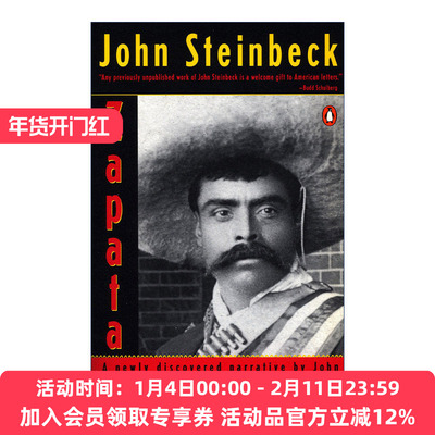 萨帕塔 英文原版小说 Zapata 奥斯卡提名剧本萨帕塔传原著 约翰·斯坦贝克John Steinbeck 英文版 进口英语原版书籍