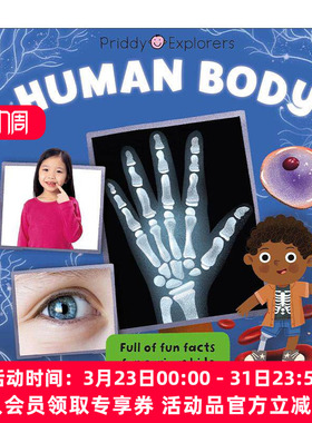英文原版 Priddy Explorers Human Body 探索者 人类身体 儿童科普百科纸板绘本 英文版 进口英语原版书籍