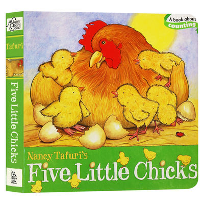 五只小鸡 英文原版绘本 Five Little Chicks 纸板书 英文版进口英语书籍