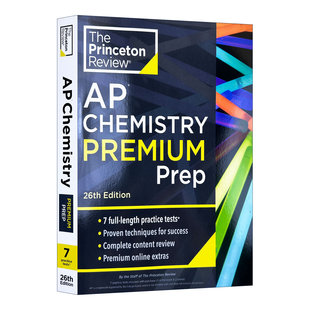 英文原版 Princeton Review AP Chemistry Premium Prep 26th Edition 普林斯顿评论AP化学 增值版 2025 第26版 进口英语原版书籍