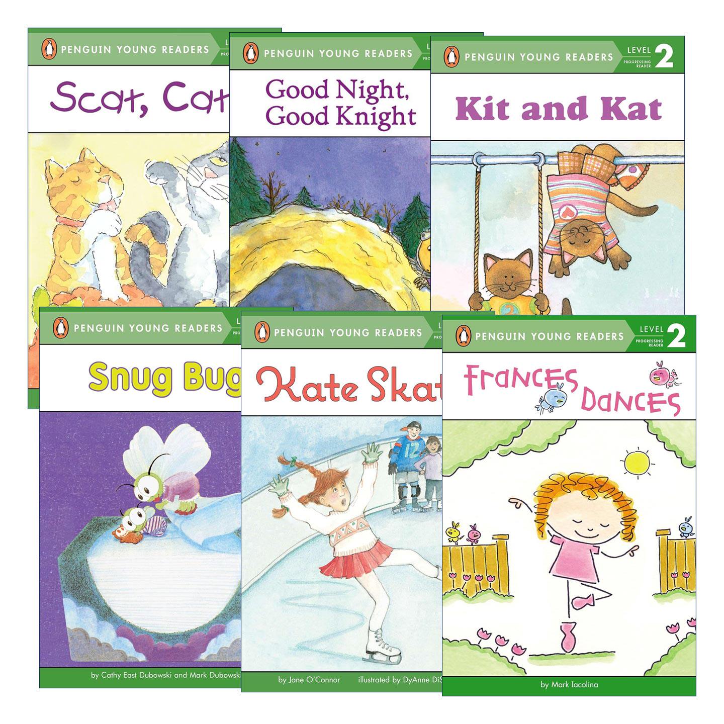 英文原版 Penguin Young Readers Level 2 韵律系列6册 企鹅青少分级阅读2级 英文版 进口英语原版书籍