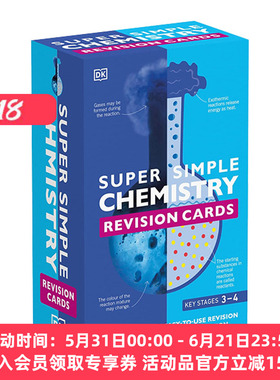 英文原版 SuperSimple Revision Cards Chemistry 超级简单复习卡 化学 英文版 进口英语原版书籍