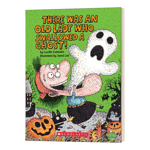 英文原版 There Was An Old Lady Who Swallowed A Ghost! 有一个老太太吞下了一个鬼魂! 英文版 进口英语原版书籍