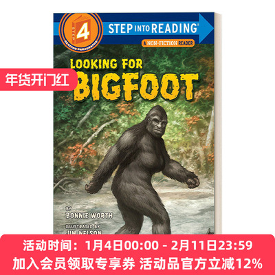 英文原版 Step into Reading 4 - Looking for Bigfoot 寻找大脚怪 英文版 进口英语原版书籍