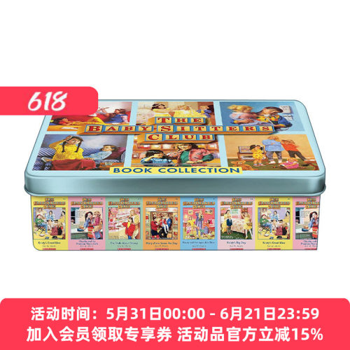 英文原版 Baby-Sitters Club Retro Tin Boxset 保姆俱乐部铁盒装1-6册 英文版 进口英语原版书籍