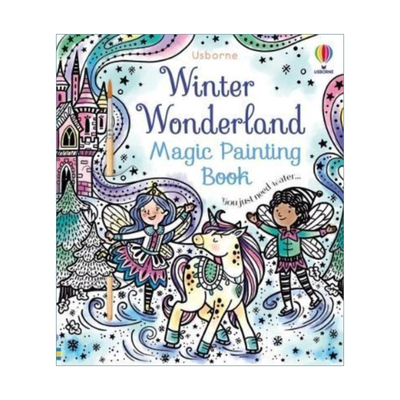 英文原版 Winter Wonderland Magic Painting Book 尤斯伯恩 冬季仙境 神奇水画书 儿童艺术启蒙 附笔刷 英文版 进口英语原版书籍