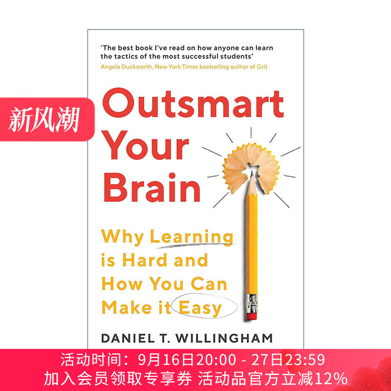 英文原版 Outsmart Your Brain 大脑想要这样学 高效学习的认知心理学方法 哈佛大学博士丹尼尔·T. 威林厄姆 进口英语原版书籍