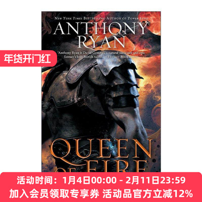 英文原版 Queen of Fire Raven's Shadow 03 渡鸦之影3 火焰女王 奇幻小说 安东尼·雷恩 英文版 进口英语原版书籍