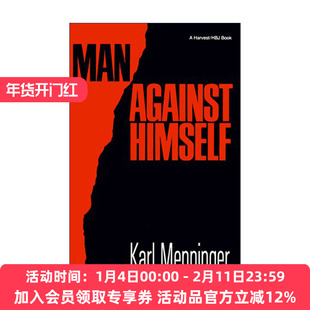 英文原版 Man Against Himself 人对抗自己 自杀心理研究 美国著名精神病学家及精神分析学家卡尔?门林格尔 进口英语原版书籍