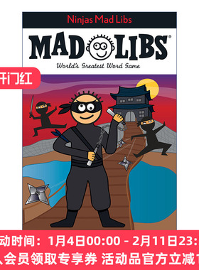 忍者 英文原版 Ninjas Mad Libs 疯狂填词游戏 英文版 进口英语原版书籍