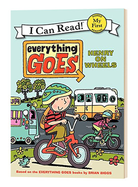 英文原版 Everything Goes Henry on Wheels My First I Can Read 交通工具系列 一切顺利 亨利出发啦 英文版