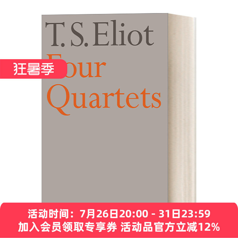 英文原版小说 Four Quartets 四个四重奏 T.S.艾略特诗集 英文版 进口英语原版书籍