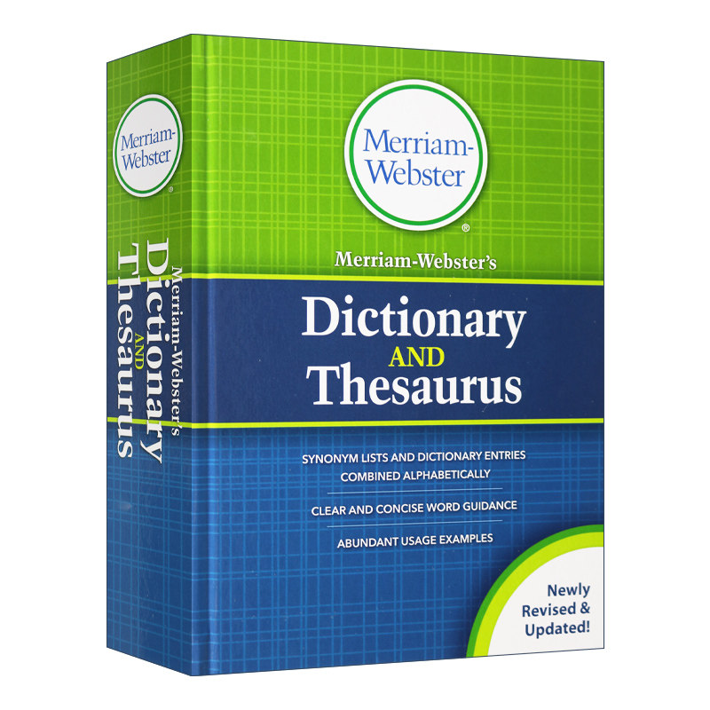 英文原版 Merriam-Webster's Dictionary and Thesaurus New Edition 韦氏同义词字典新版 精装 英文版 进口英语原版书籍