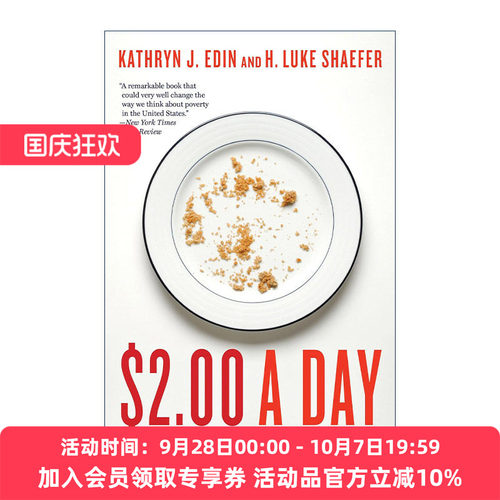 英文原版 $2.00 a Day 两美元过一天 美国的福利与贫穷 希尔曼图书新闻奖 普林斯顿大学教授Kathryn J. Edin 进口英语原版书籍
