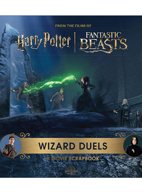 哈利波特电影剪贴薄  英文原版 Harry Potter Wizard Duels A Movie Scrapbook 巫师决斗 精装 英文版 进口英语原版书籍