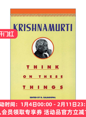 英文原版 Think on These Things 人生中不可不想的事 克里希那穆提 林青霞推荐 英文版 进口英语原版书籍