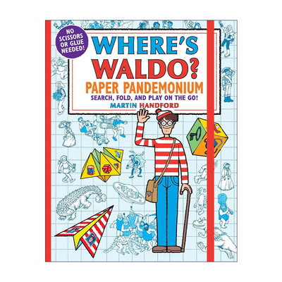 英文原版 Where's Waldo Paper Pandemonium 沃尔多在哪里 报纸大混乱 儿童趣味游戏活动书 迷宫 英文版 进口英语原版书籍