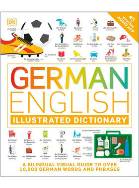 德英双语图解词典  英文原版 German English Illustrated Dictionary 英文版 进口英语原版书籍