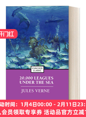 海底两万里 英文原版 20000 Leagues Under the Sea 儒尔凡尔纳 Enriched Classics系列 英文版 进口英语原版书籍