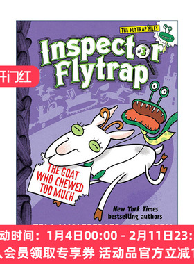 英文原版 Inspector Flytrap in the Goat Who Chewed Too Much 捕蝇草探长系列3 嚼得太多的山羊 英文版 进口英语原版书籍