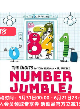 英文原版 The Digits Number Jumble 牛津精品绘本 数字主题 数字游戏 英文版 进口英语原版书籍