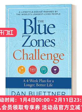 蓝色区域的挑战 英文原版 The Blue Zones Challenge 一个为了更长久更美好生活的4周计划 英文版 进口英语原版书籍