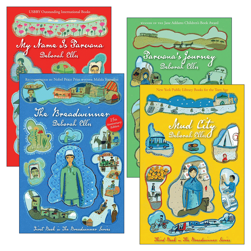 英文原版 Breadwinner Series 养家之人系列1-4册 帕瓦娜的守候作者Deborah Ellis 英文版 进口英语原版书籍