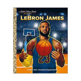 英文原版 James Lebron Book Little Biographies Golden NBA洛杉磯湖人隊籃球運動員 小金書 蘭登書屋精裝 勒布朗·詹姆斯傳記