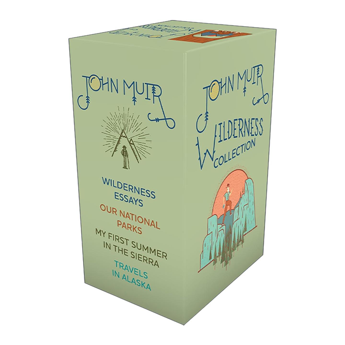 英文原版 John Muir Wilderness Box Set 约翰·缪尔自然文学4册盒装 精装 含夏日走过山间 我们的国家公园 荒野文集 陡峭小径