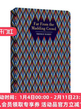 英文原版 Far from the Madding Crowd 远离尘嚣 浮雕封面高颜值装帧设计 Thomas Hardy 精装Chiltern Classic 英文版 进口英语书