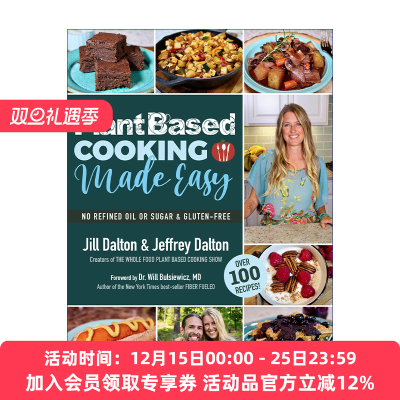 简易植物性烹饪终极指南  英文原版 Plant Based Cooking Made Easy 健康素食食谱 Jill Dalton 英文版 进口英语原版书籍